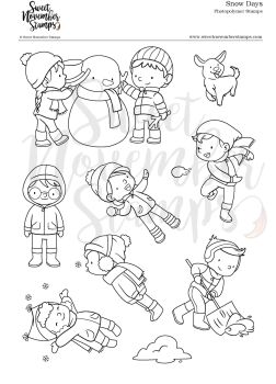 ****NEW**** Sweet November - Snow Days Clear stamp set