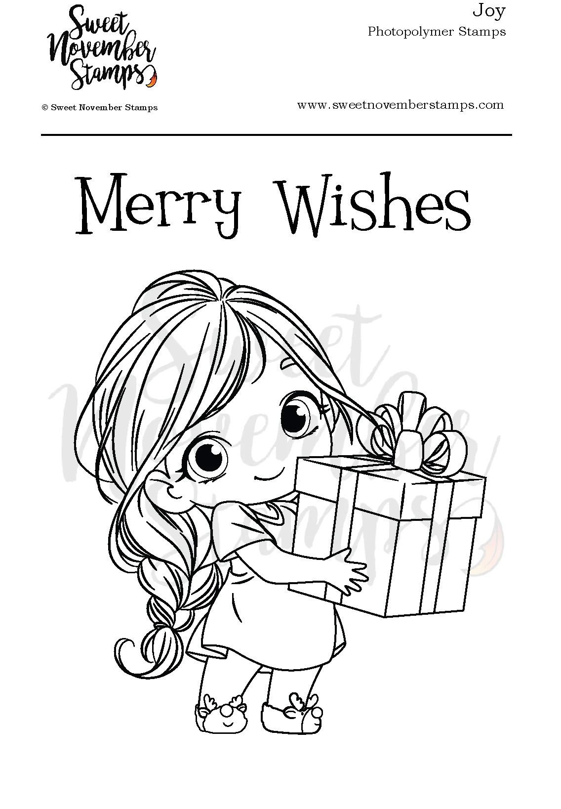 ****NEW**** Sweet November - Joy Clear stamp set