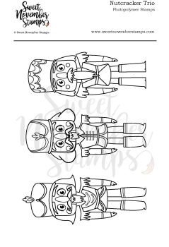 ****NEW**** Sweet November - Nutcracker Trio Clear stamp set