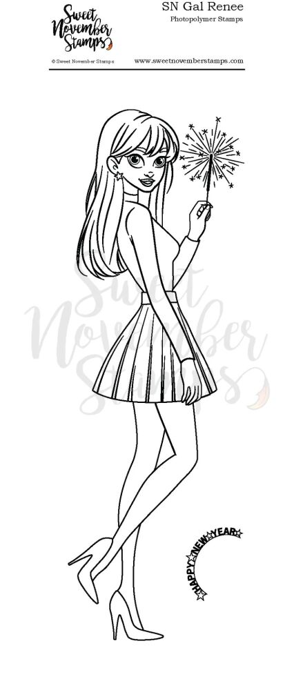 ****NEW**** Sweet November - SN Gal Renee Clear stamp set