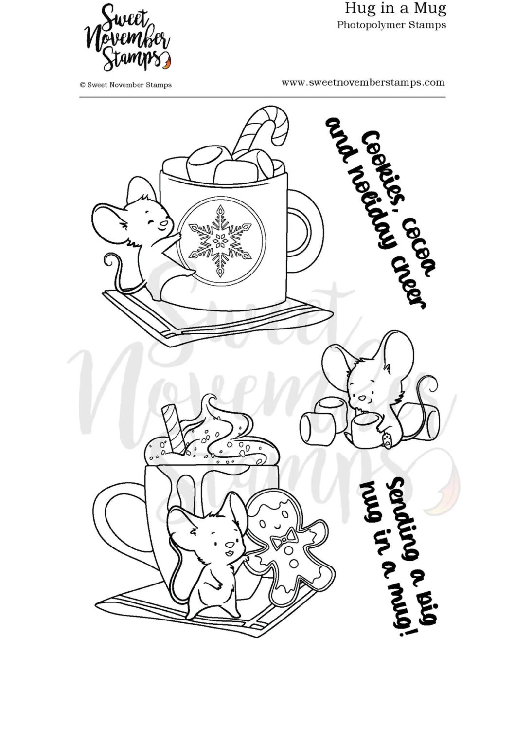 ****NEW**** Sweet November - Hug in Mug Clear stamp set