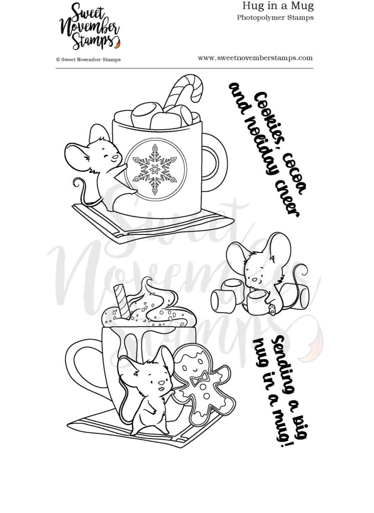 ****NEW**** Sweet November - Hug in Mug Clear stamp set