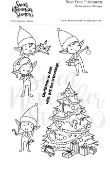 ****NEW**** Sweet November - Wee Tree Trimmers Clear stamp set