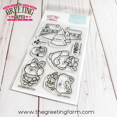****NEW****Cozy Winter clear stamp set - The Greeting Farm