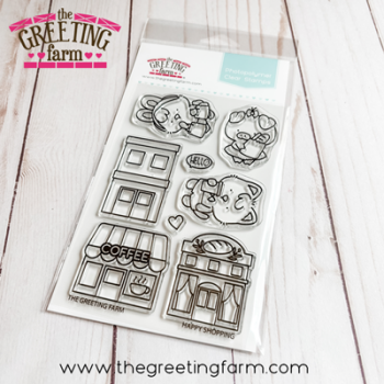 ****NEW****Happy Shopping clear stamp set - The Greeting Farm