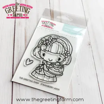 Strawberry Anya clear stamp set - The Greeting Farm