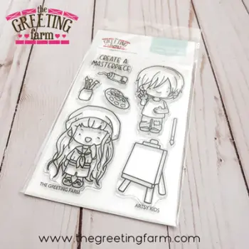 ****NEW****Artsy Kids clear stamp set - The Greeting Farm