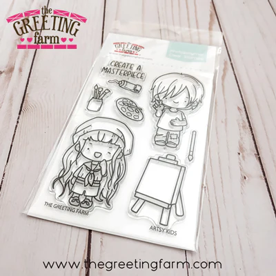 ****NEW****Artsy Kids clear stamp set - The Greeting Farm