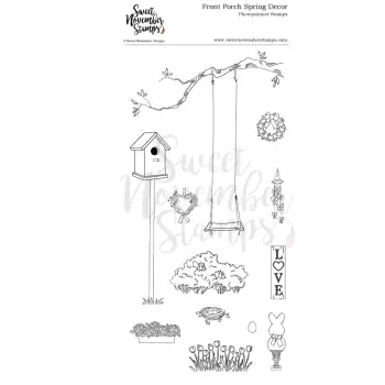 ****NEW****Sweet November - Front Porch Spring Decor Clear stamp set