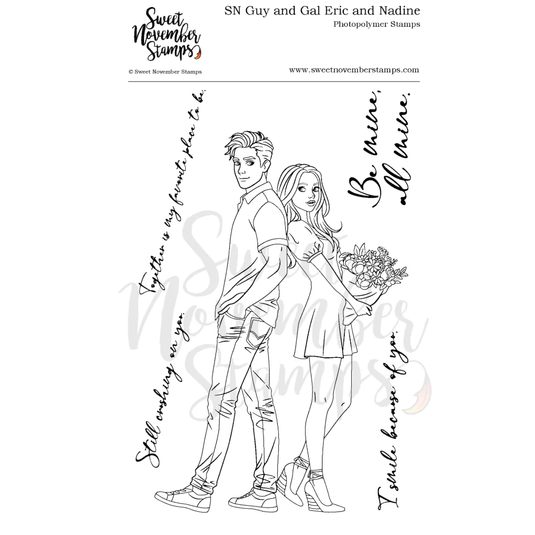 ****NEW**** Sweet November - SN Guy and Gal: Eric and Nadine Clear stamp se
