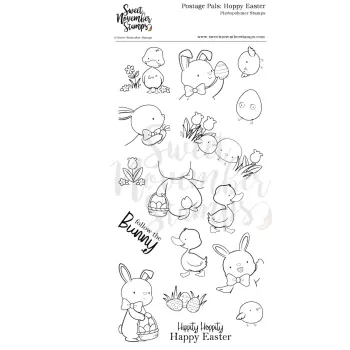 ****NEW****Sweet November - Postage Pals: Hoppy Easter Clear stamp set