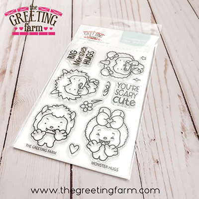 ****NEW****Monster Hugs clear stamp set - The Greeting Farm