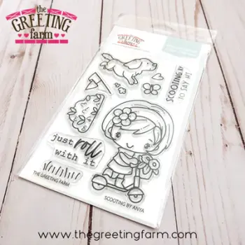 ****NEW****Scooting by Anya clear stamp set - The Greeting Farm