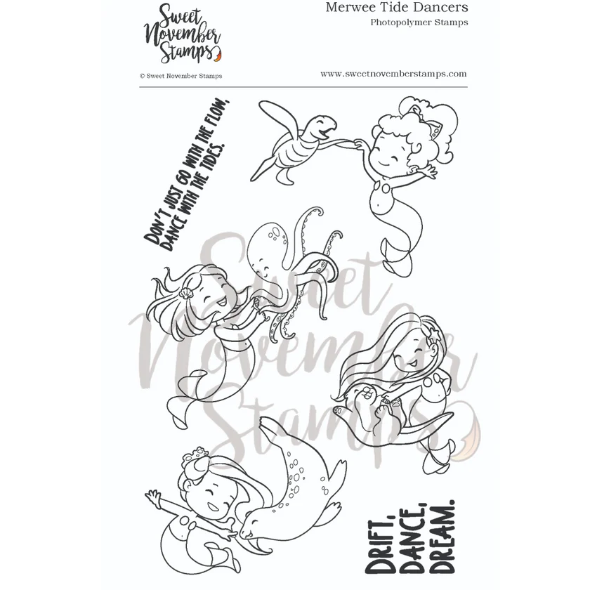****NEW**** Sweet November - Merwee Tide Dancers Clear stamp set