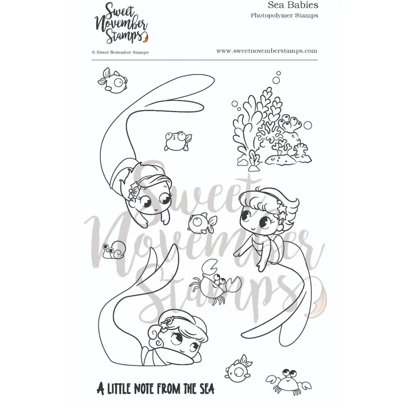 ****NEW**** Sweet November - Sea Babies Clear stamp set