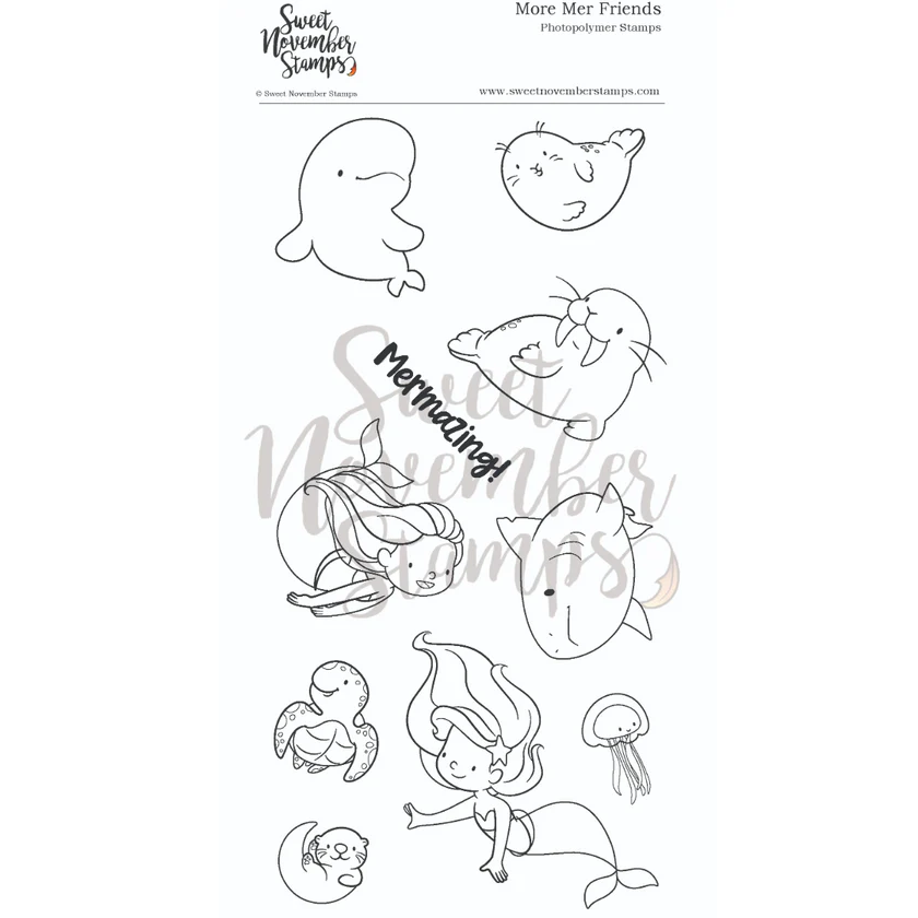 ****NEW****Sweet November - More Mer Friends Clear stamp set