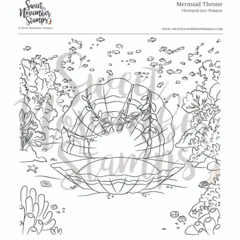 ****NEW**** Sweet November - Mermaid Throne Clear stamp set