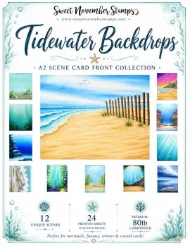 ****NEW**** Sweet November - A2 Card Fronts - Tidewater Backdrops