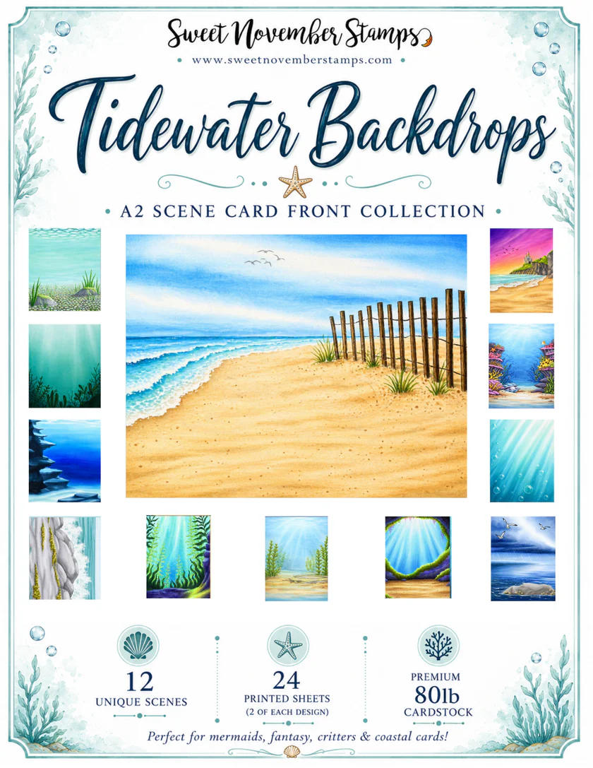 ****NEW**** Sweet November - A2 Card Fronts - Tidewater Backdrops