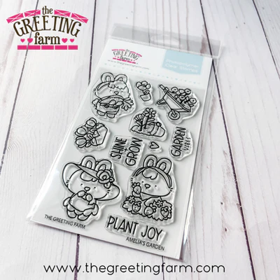 ****NEW****Amelia's Garden clear stamp set - The Greeting Farm
