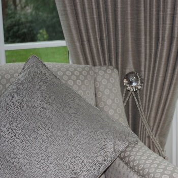 Taupe cushion