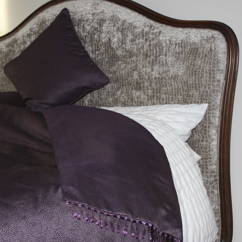 Amethyst bed throw