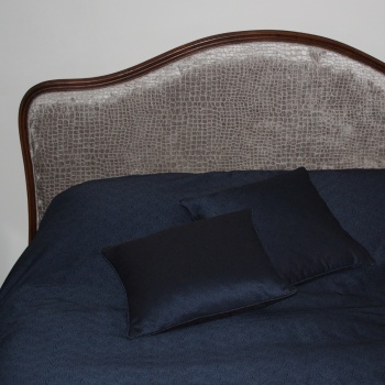 Midnight blue bedspread from