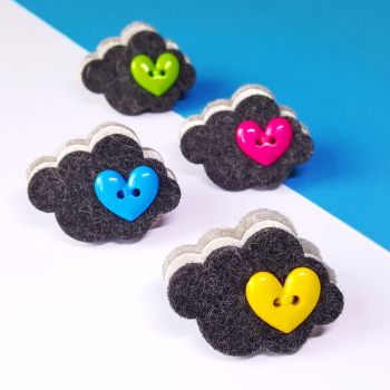 Every Cloud has a Silver Lining - Cloud Brooch