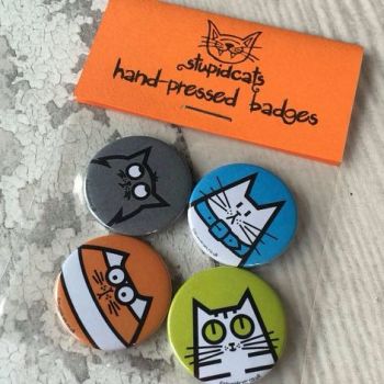 StupidCats Badge Set