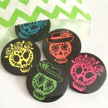 WoahTherePickle Day of the Dead Badges