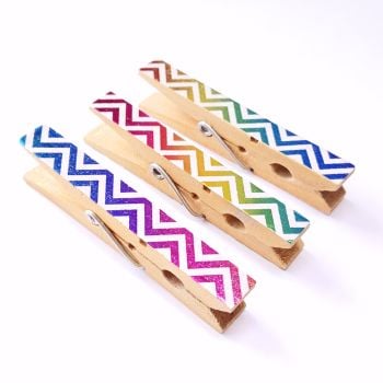 Shiny Washi Tape Pegs