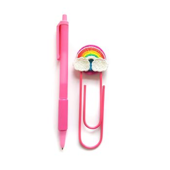 Giant Rainbow Paperclip