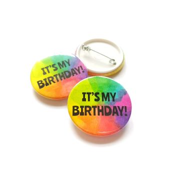 'It's my Birthday' Rainbow Birthday Badge