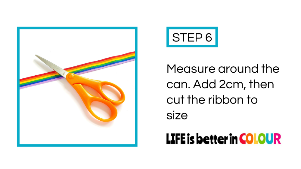 Scissors and Rainbow Ribbon