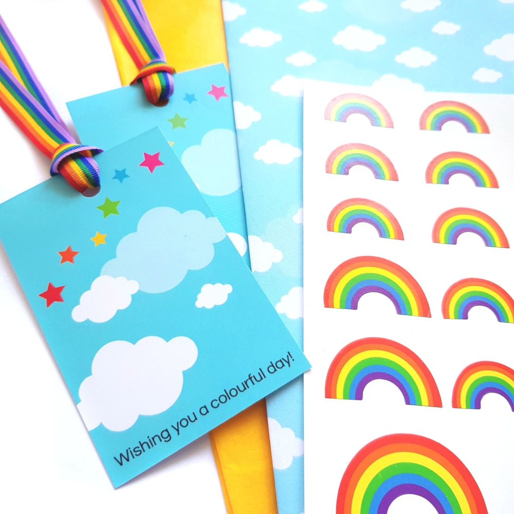 Sunshine and Rainbows Gift Wrap Set