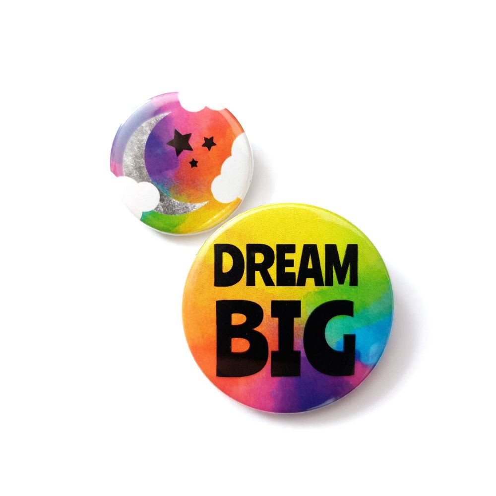 Rainbow Galaxy 2 Badge Set - Dream Big