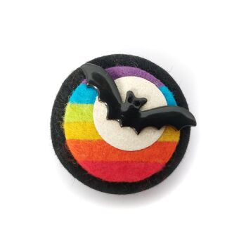 Rainbow Bat Brooch