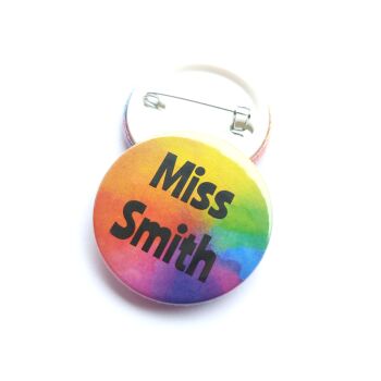 Miss Smith Rainbow Badge