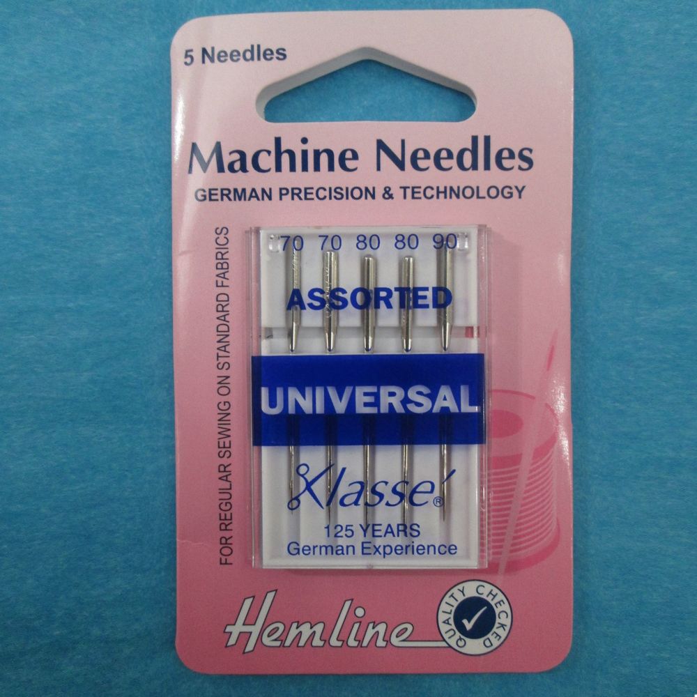 Hemline pack of 5 Medium/Heavy Sewing Machine Needles