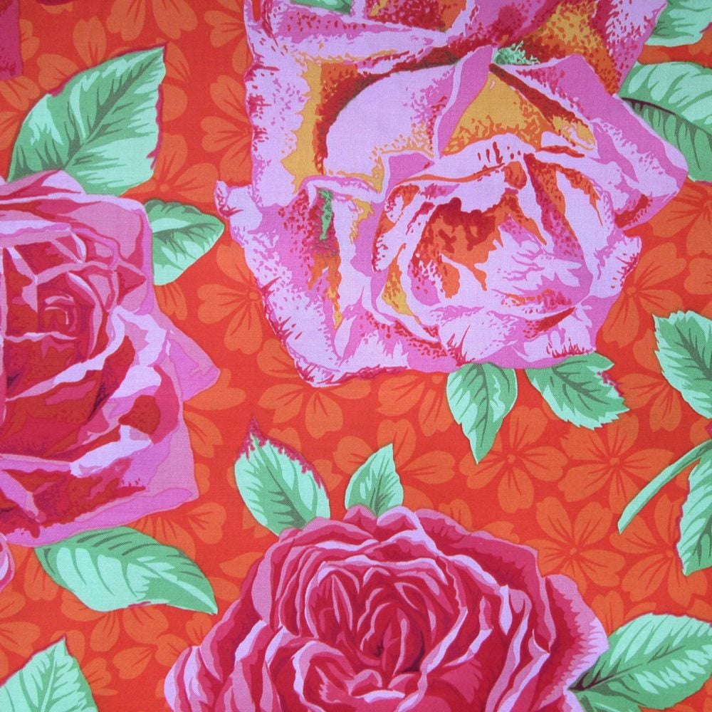 Freespirit -Rose Fabric by Philip Jacobs-Kaffe Fassett Collective