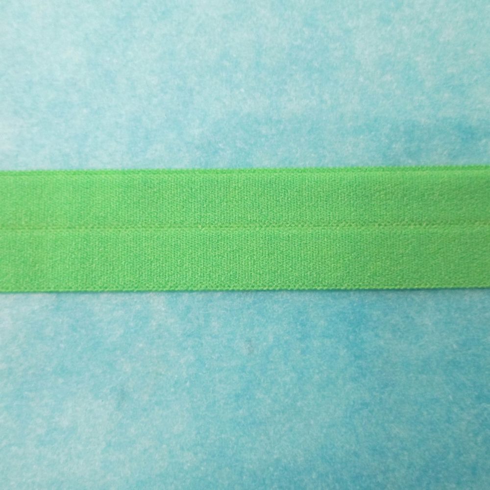 Fold over elastic - green