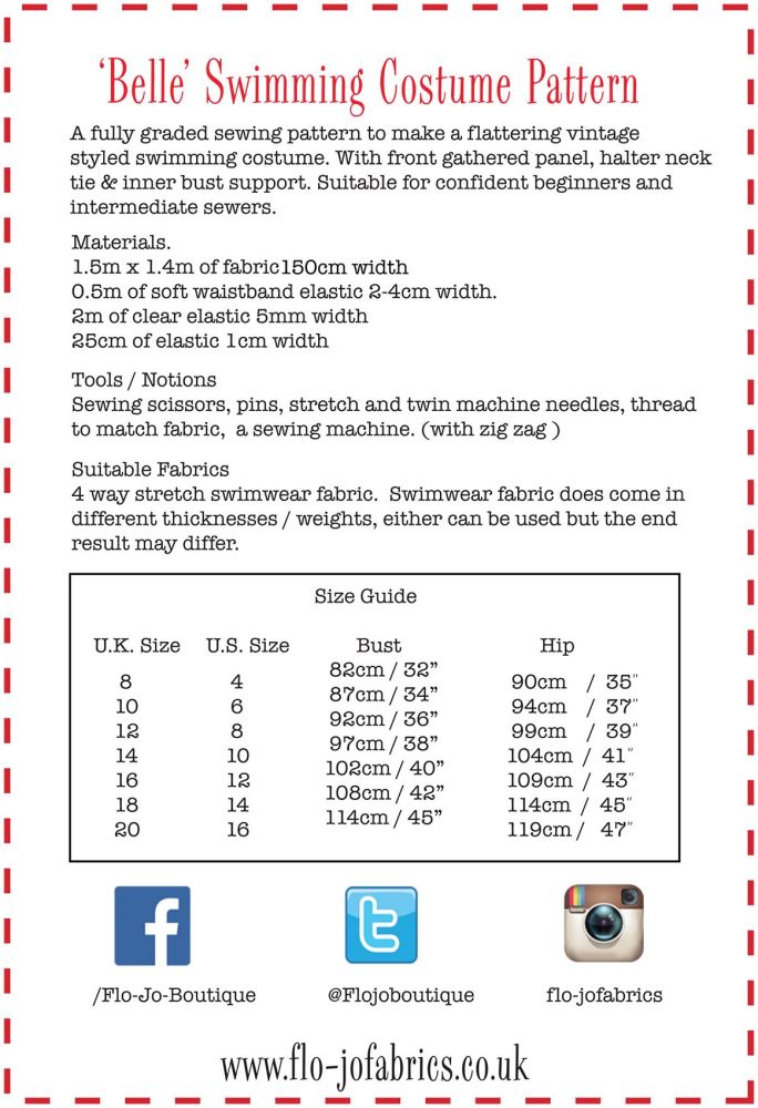 Sewing Belle Swimming Costume FloJo Blog