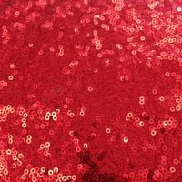 Sequin Fabric - Red