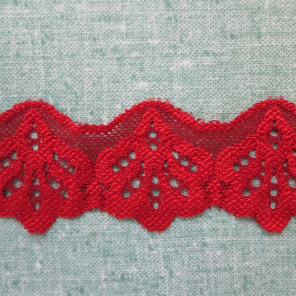 Stretch Lace - Red