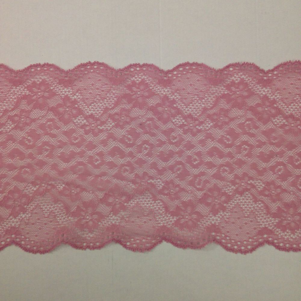 Wide Stretch Lace - Dusty Pink 