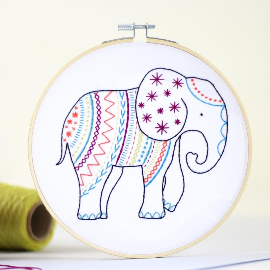 Hawthorn Elephant Embroidery Kit