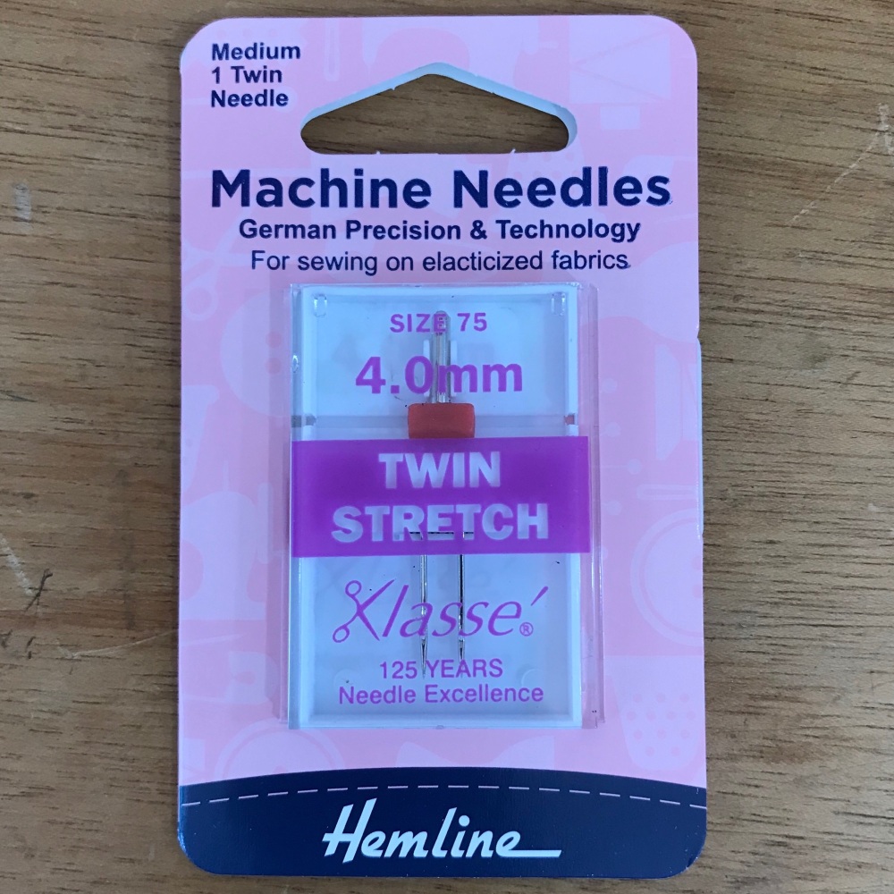 Hemline Machine Needles - Twin 