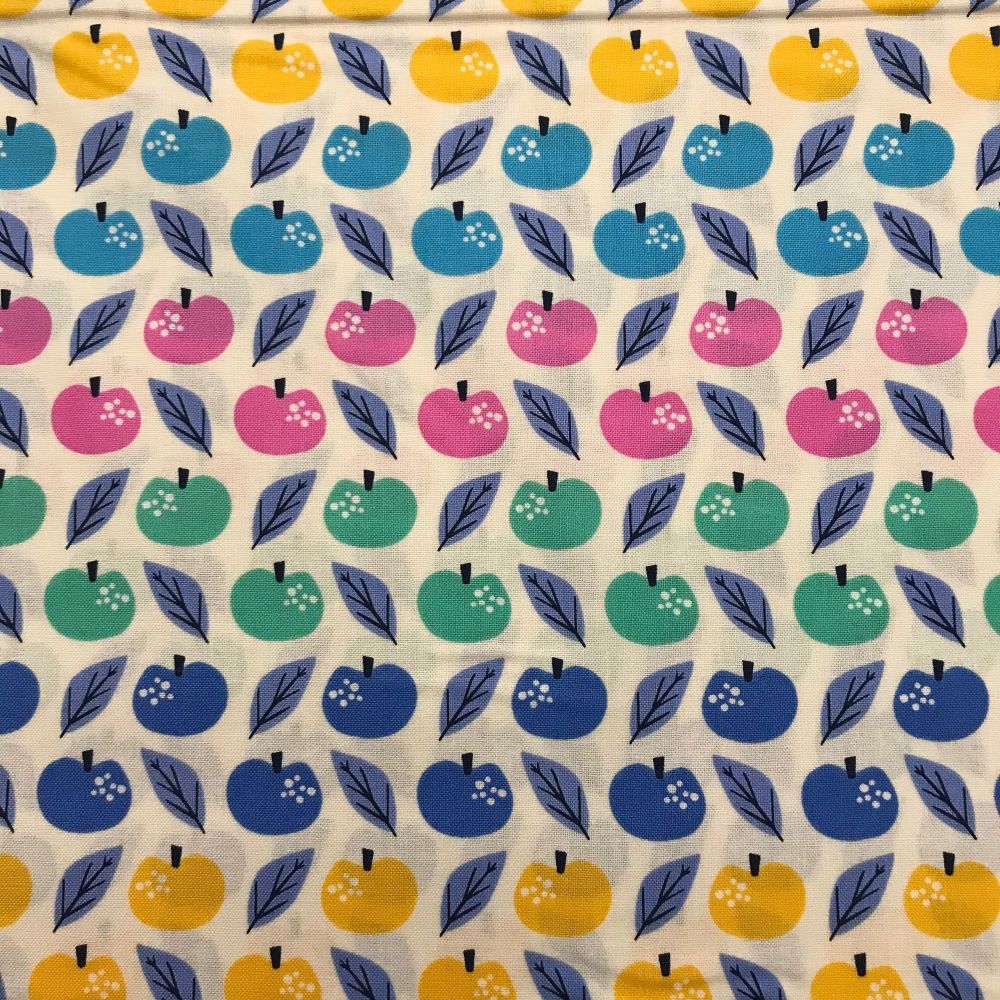 Rainbow Apples - Cotton Fabric by Dashwood