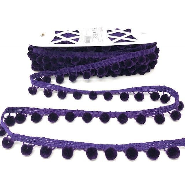 Simplicity Pom Pom Trim - Purple