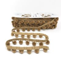 Simplicity Pom Pom Trim - Light Brown